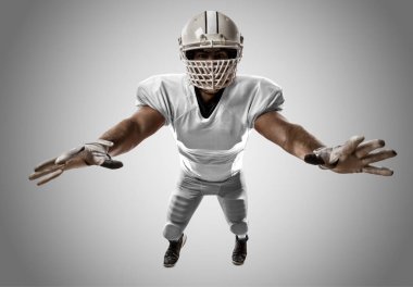 Beyaz üniforma futbolcu