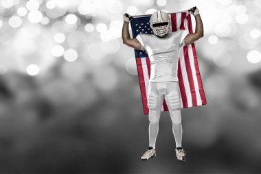 Beyaz üniforma futbolcu