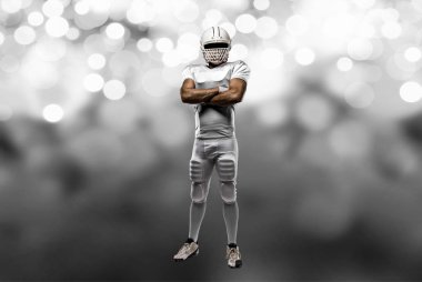 Beyaz üniforma futbolcu