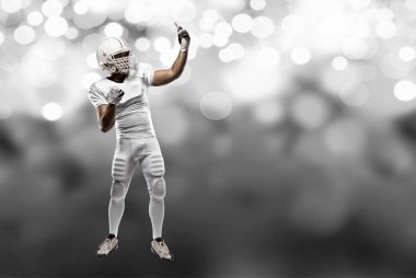 Beyaz üniforma futbolcu