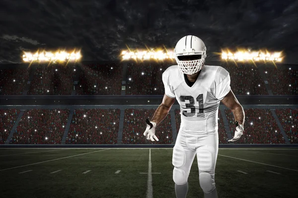 Beyaz üniforma futbolcu