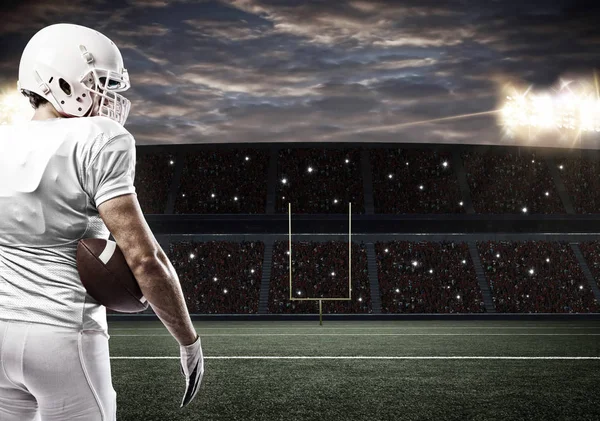 Beyaz üniforma futbolcu