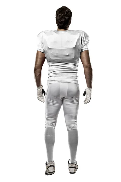 Piłkarz z biały uniform — Zdjęcie stockowe