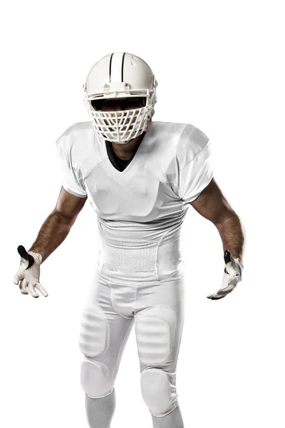 Football Player with a white uniform — Stock Photo, Image