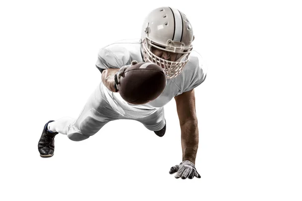 Football Player with a white uniform — Stock Photo, Image