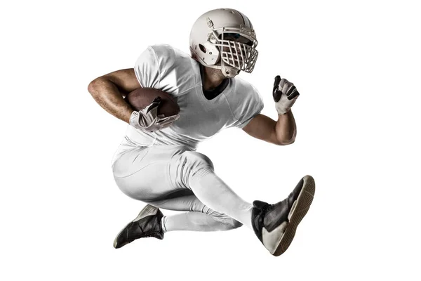 Piłkarz z biały uniform — Zdjęcie stockowe