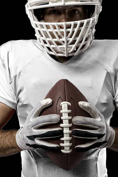 Voetballer met een witte uniform — Stockfoto