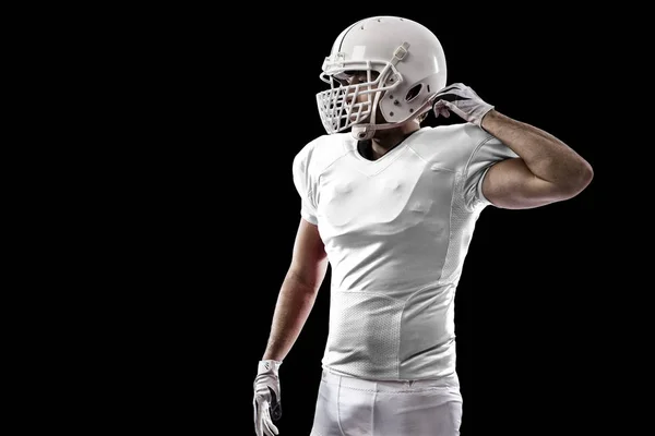 Jugador de fútbol con uniforme blanco — Foto de Stock