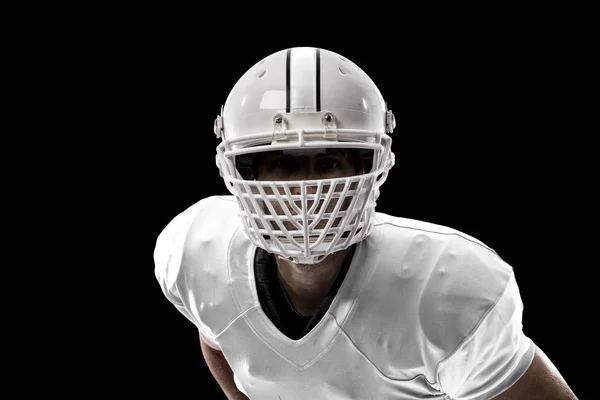 Jogador de futebol com um uniforme branco — Fotografia de Stock