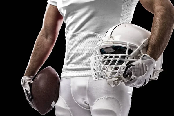 Jogador de futebol com um uniforme branco — Fotografia de Stock