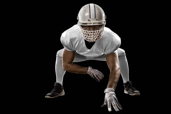 Jogador de futebol com um uniforme branco — Fotografia de Stock