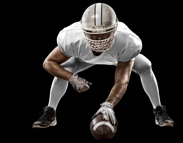 Joueur de football avec un uniforme blanc — Photo