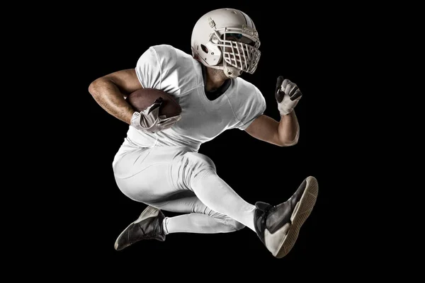 Jogador de futebol com um uniforme branco — Fotografia de Stock