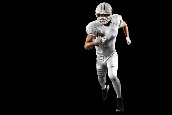 Jogador de futebol com um uniforme branco — Fotografia de Stock