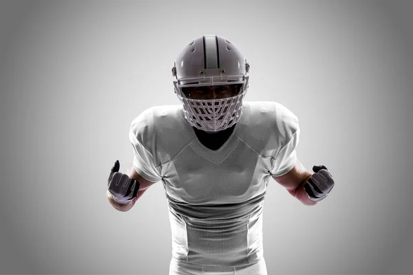 Voetballer met een witte uniform — Stockfoto