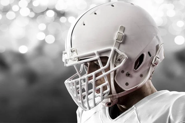 Voetballer met een witte uniform — Stockfoto