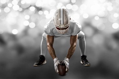 Beyaz üniforma futbolcu