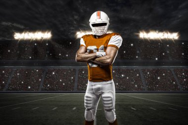 Futbolcu turuncu üniforması