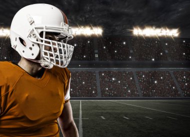 Futbolcu turuncu üniforması