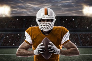 Futbolcu turuncu üniforması