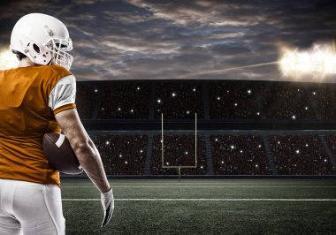 Futbolcu turuncu üniforması