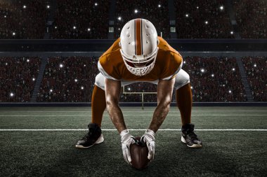 Futbolcu turuncu üniforması