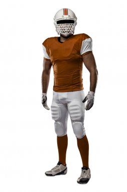 Futbolcu turuncu üniforması