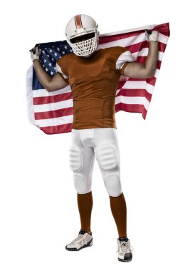 Futbolcu turuncu üniforması