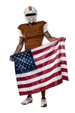 Futbolcu turuncu üniforması