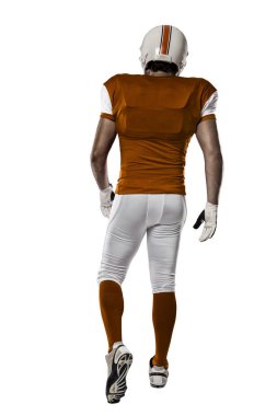 Futbolcu turuncu üniforması