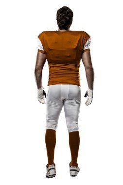 Futbolcu turuncu üniforması