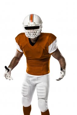 Futbolcu turuncu üniforması