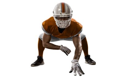 Futbolcu turuncu üniforması