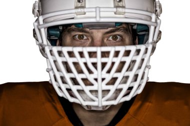 Futbolcu turuncu üniforması