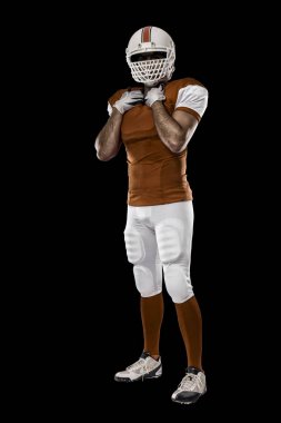 Futbolcu turuncu üniforması