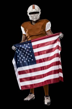 Futbolcu turuncu üniforması