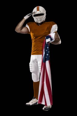 Futbolcu turuncu üniforması