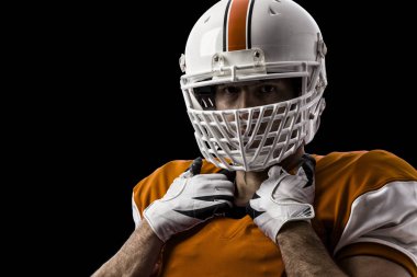 Futbolcu turuncu üniforması