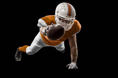 Futbolcu turuncu üniforması