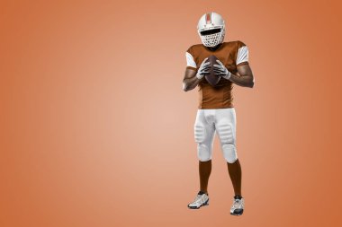 Futbolcu turuncu üniforması