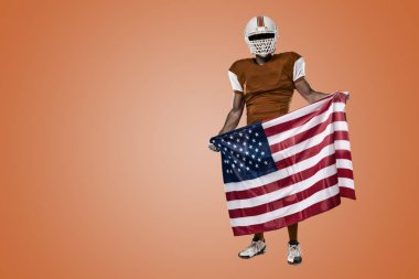 Futbolcu turuncu üniforması