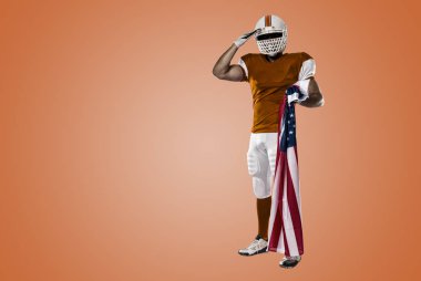 Futbolcu turuncu üniforması