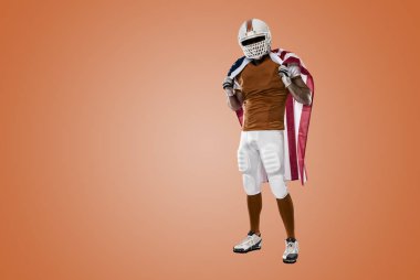 Futbolcu turuncu üniforması