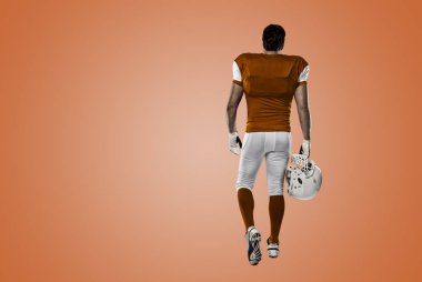 Futbolcu turuncu üniforması