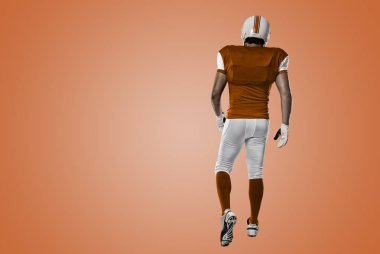 Futbolcu turuncu üniforması