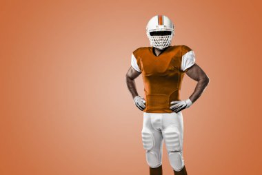 Futbolcu turuncu üniforması