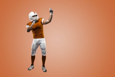 Futbolcu turuncu üniforması