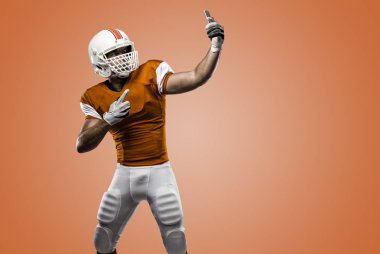 Futbolcu turuncu üniforması