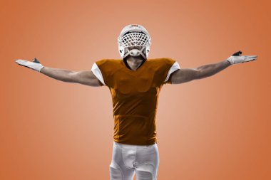 Futbolcu turuncu üniforması