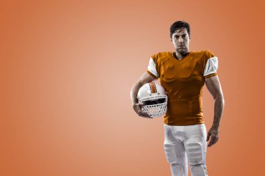 Futbolcu turuncu üniforması